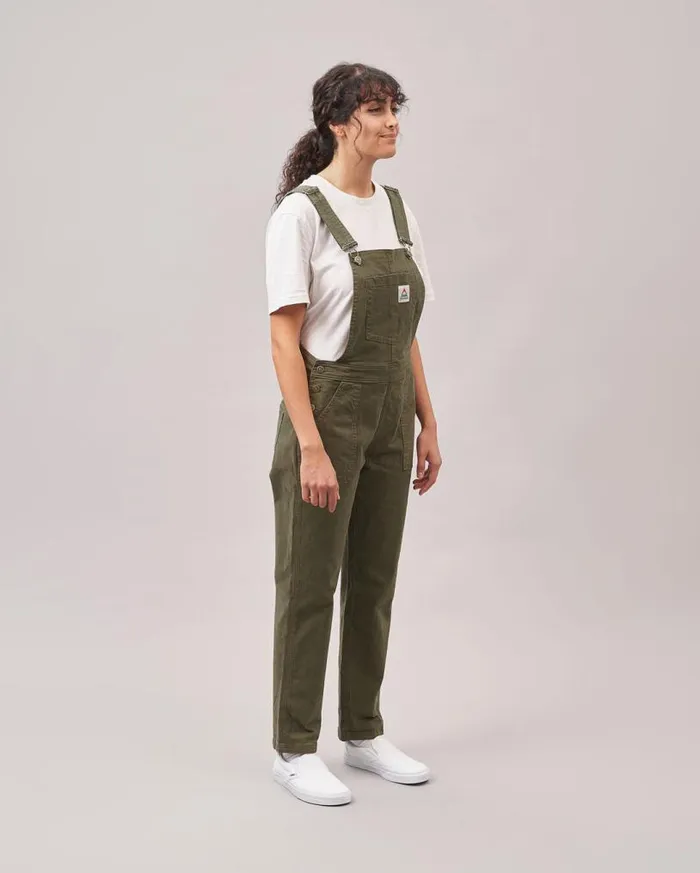 Passenger Clothing Roamist Organic Cotton Dungarees Khaki Women Dungarees and Trousers