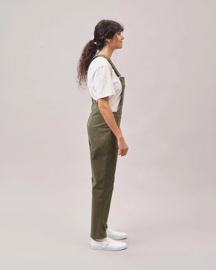 Passenger Clothing Roamist Organic Cotton Dungarees Khaki Women Dungarees and Trousers