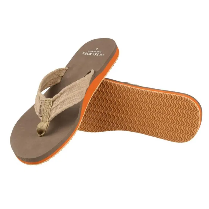 Passenger Clothing Santos Flip Flop Taupe Men Flip Flops and Sandals