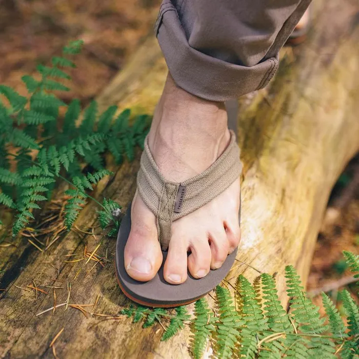 Passenger Clothing Santos Flip Flop Taupe Men Flip Flops and Sandals