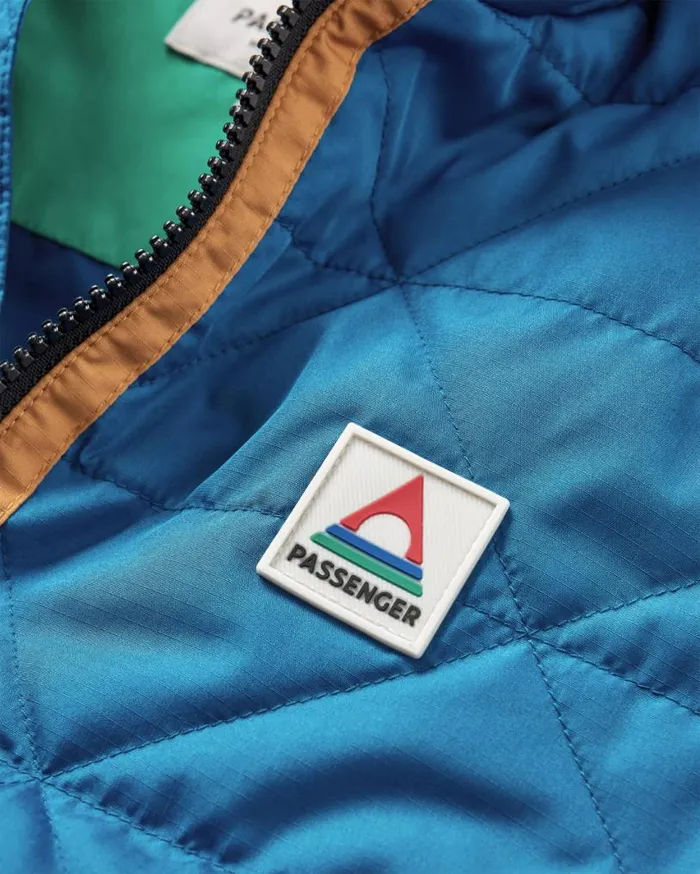Passenger Clothing Trace Recycled Thermore Insulated Smock Corsair Blue Jungle Green Women Activewear