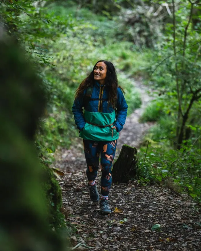 Passenger Clothing Trace Recycled Thermore Insulated Smock Corsair Blue Jungle Green Women Activewear