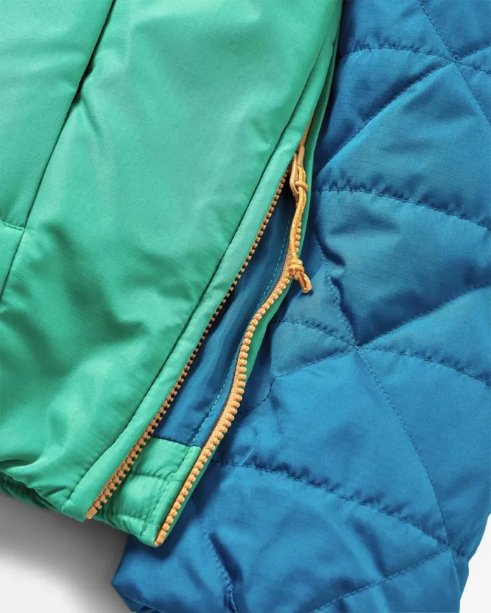 Passenger Clothing Trace Recycled Thermore Insulated Smock Corsair Blue Jungle Green Women Activewear