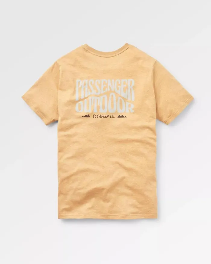 Passenger Clothing Yuca Organic Cotton TShirt Dusty Ochre Marl Men TShirts and Vests