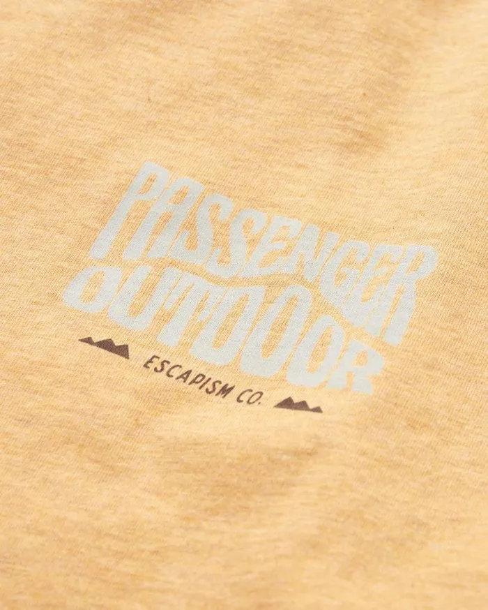 Passenger Clothing Yuca Organic Cotton TShirt Dusty Ochre Marl Men TShirts and Vests