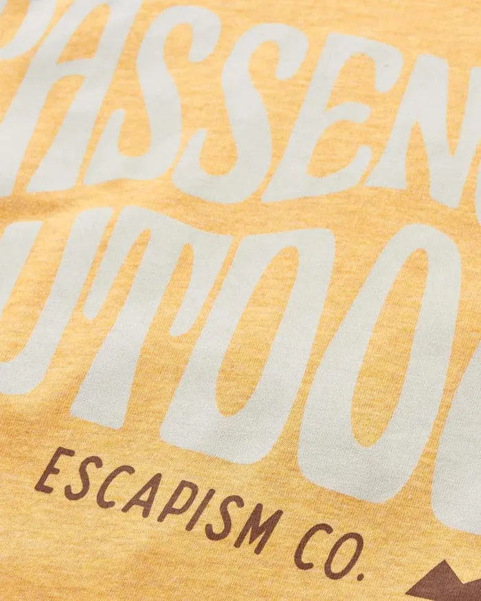 Passenger Clothing Yuca Organic Cotton TShirt Dusty Ochre Marl Men TShirts and Vests