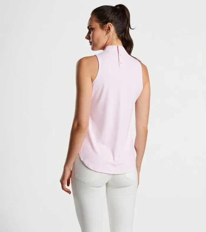 Peter Millar Pullovers 038 Layers GolfWomen Scottie Herringbone Print Mock Neck Shell