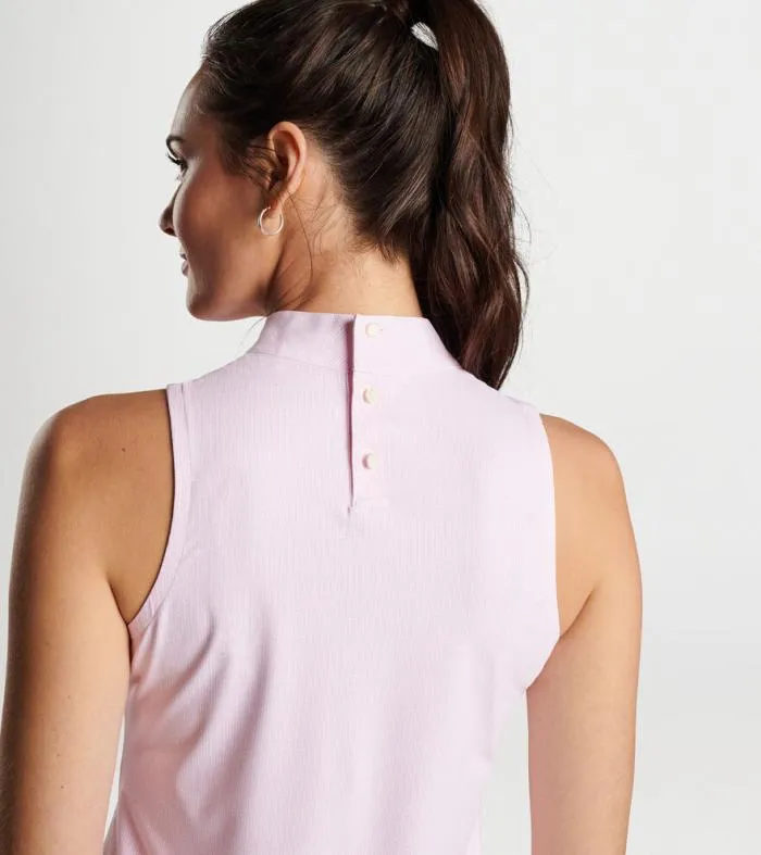 Peter Millar Pullovers 038 Layers GolfWomen Scottie Herringbone Print Mock Neck Shell