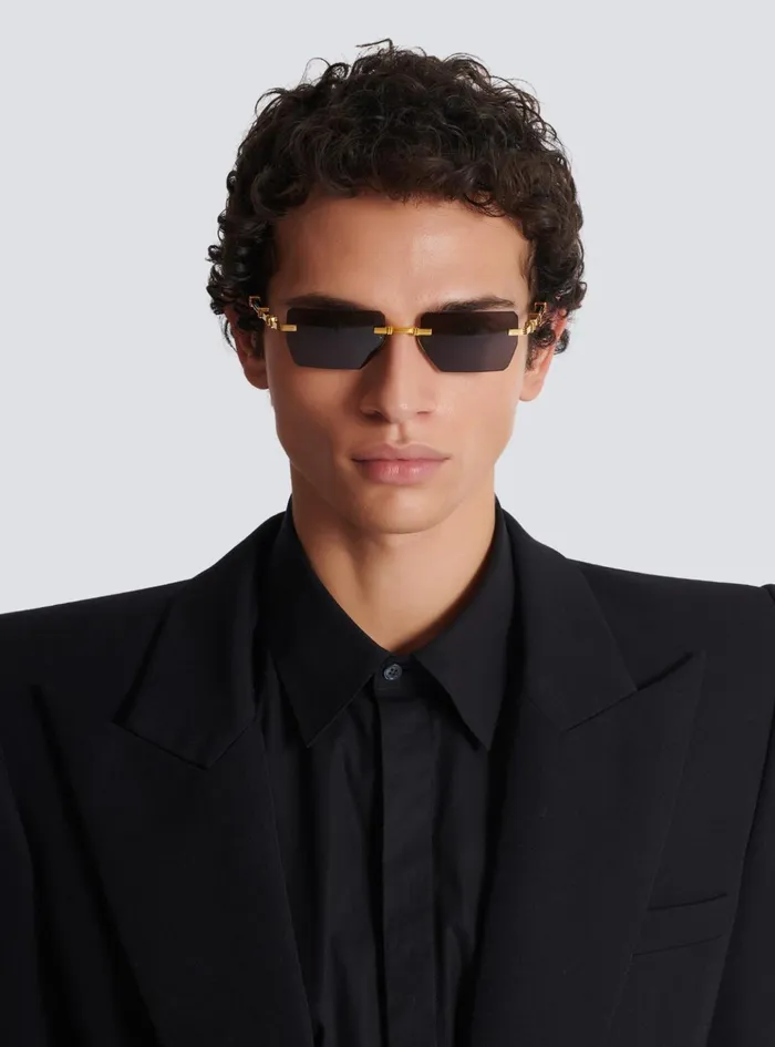 Pierre Sunglasses Black WomenMen Balmain Eyewear