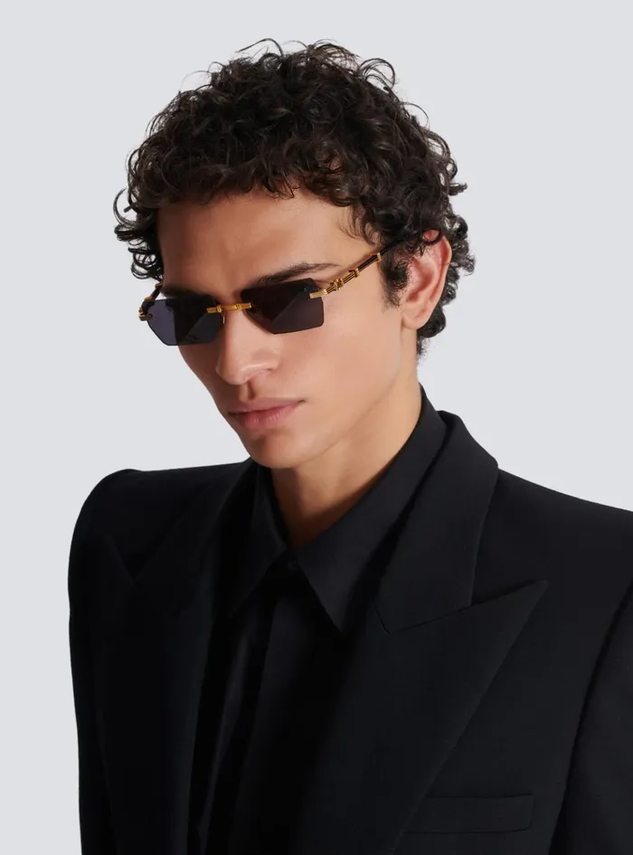 Pierre Sunglasses Black WomenMen Balmain Eyewear