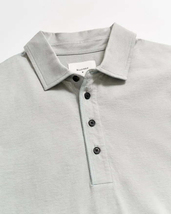 Polos Tees and Henleys Men Billy Reid Stripe Pensacola Polo Light Blue