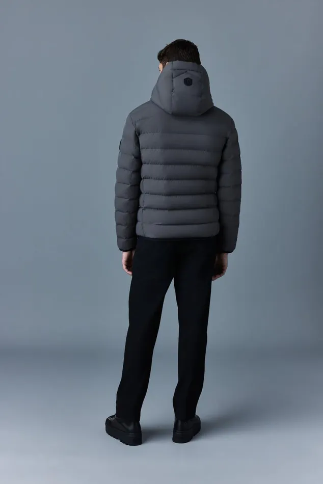Puffer Men Mackage JACK Agile360 Stretch Light Down Jacket With Hood Black