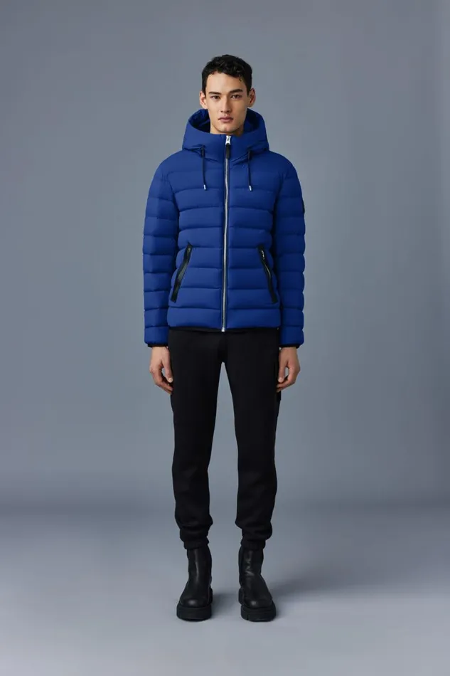 Puffer Men Mackage JACK Agile360 Stretch Light Down Jacket With Hood Black