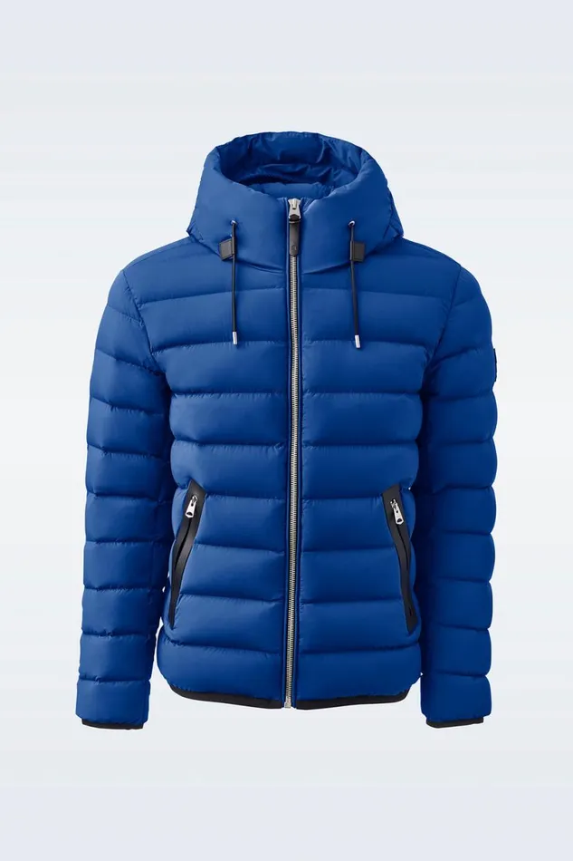 Puffer Men Mackage JACK Agile360 Stretch Light Down Jacket With Hood Black