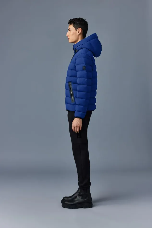 Puffer Men Mackage JACK Agile360 Stretch Light Down Jacket With Hood Black