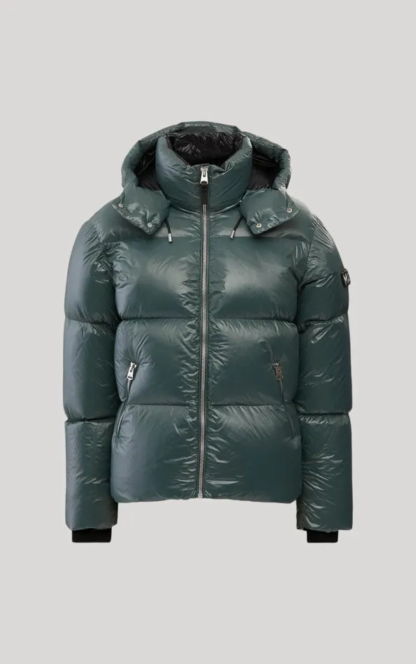 Puffer Men Mackage KENTZ Lustrous Down Jacket With Hood Black