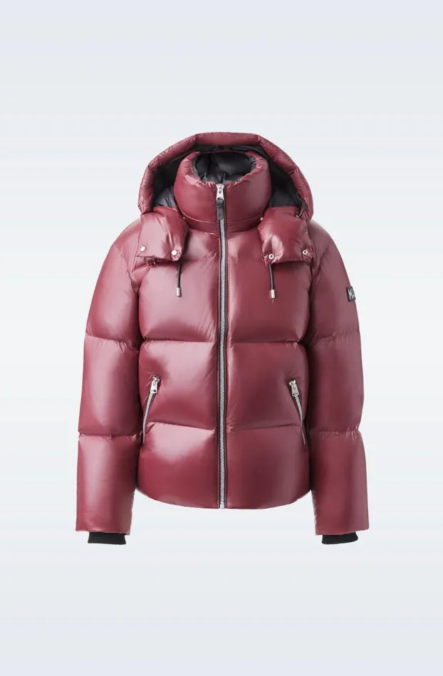 Puffer Men Mackage KENTZ Lustrous Down Jacket With Hood Black