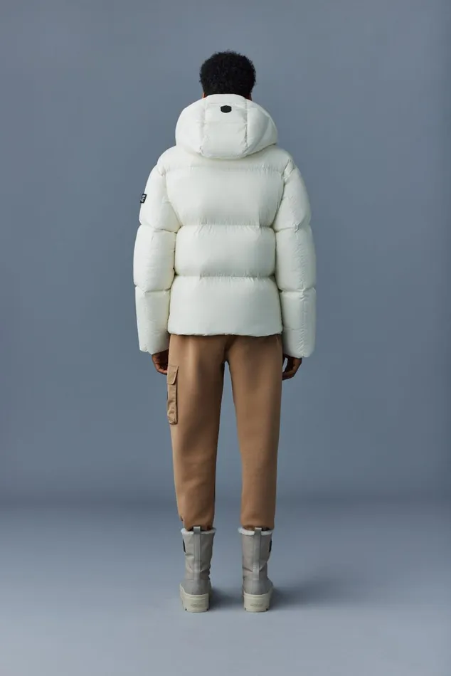 Puffer Men Mackage KENTZ Lustrous Down Jacket With Hood Black