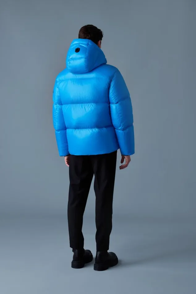 Puffer Men Mackage KENTZ Lustrous Down Jacket With Hood Black