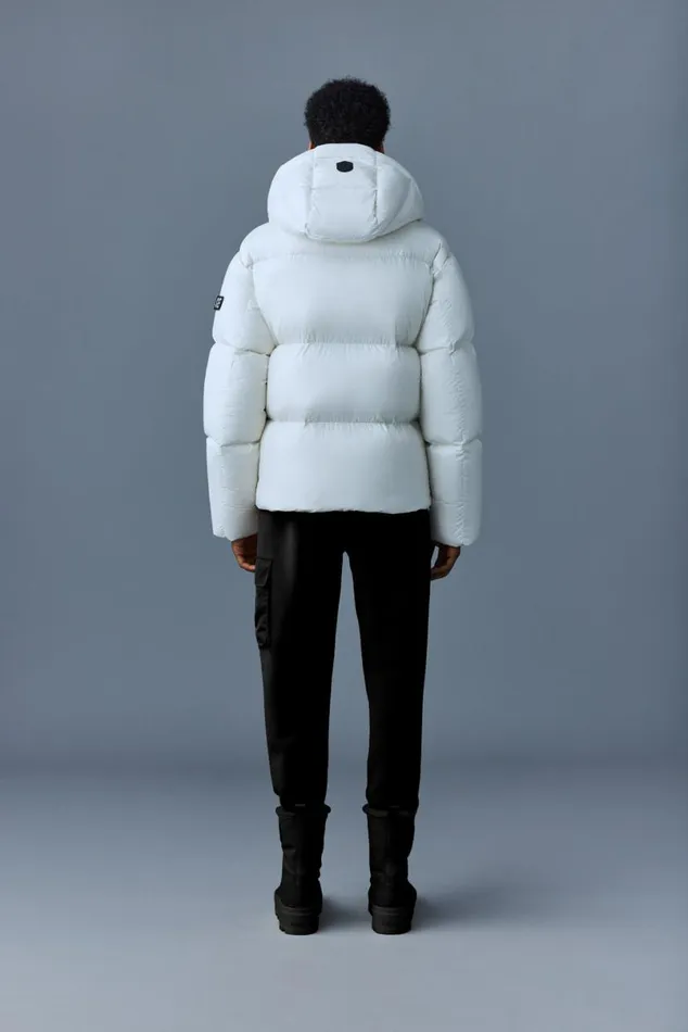 Puffer Men Mackage KENTZ Lustrous Down Jacket With Hood Black