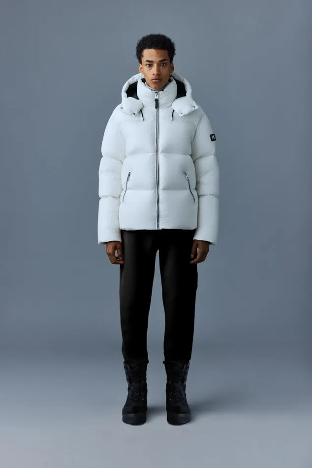 Puffer Men Mackage KENTZ Lustrous Down Jacket With Hood Black