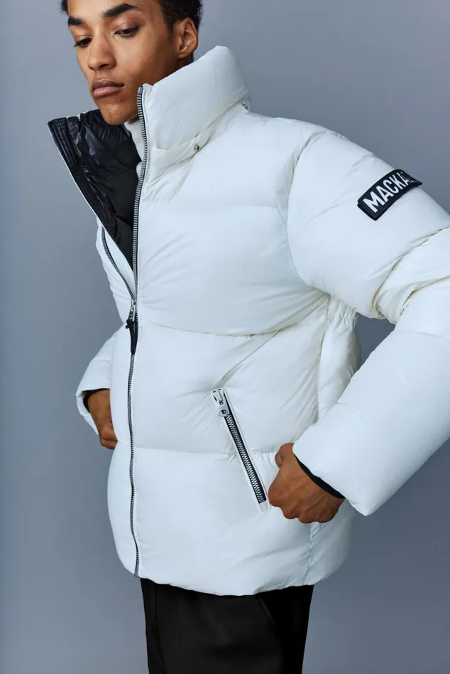 Puffer Men Mackage KENTZ Lustrous Down Jacket With Hood Black