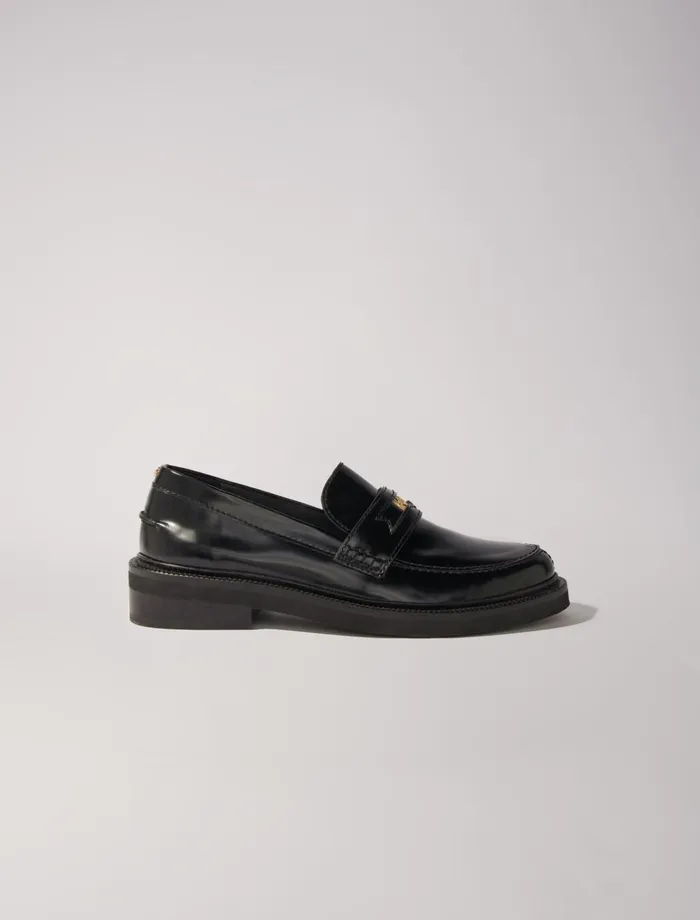 Pumps and Sandals Women Maje Leather Loafers Black