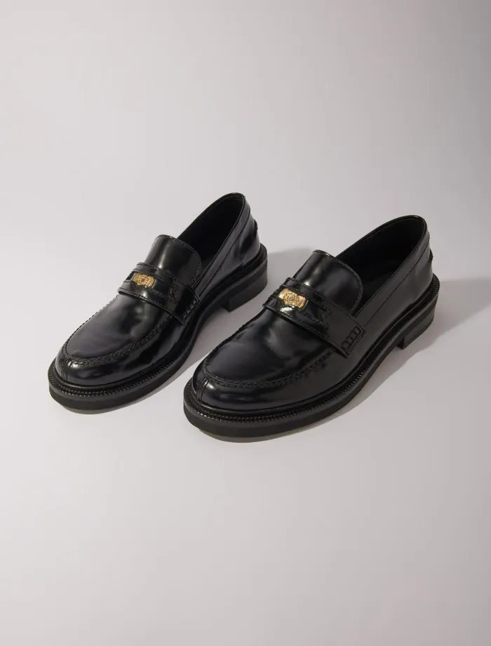 Pumps and Sandals Women Maje Leather Loafers Black