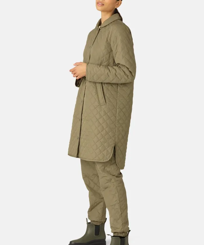 Quilt Coat 8211 Sage Outerwear Ilse Jacobsen All Jackets And Coats