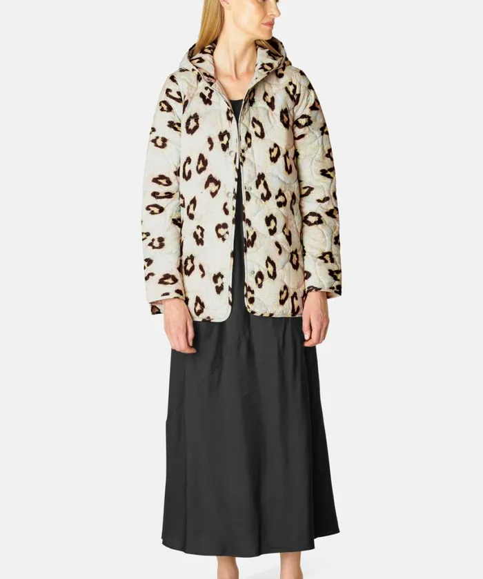 Quilt Jacket 8211 Leopard Outerwear Ilse Jacobsen All Jackets And Coats