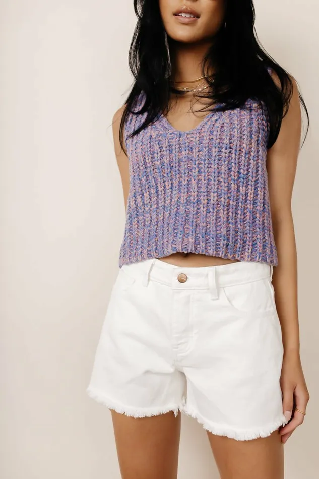 Raelynn Denim Shorts In White 8211 FINAL SALE White Women Bohme Shorts