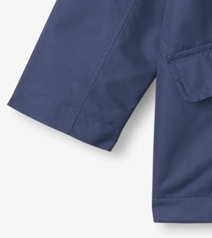 Rainwear GirlsBoys Hatley Navy ZipUp Lightweight Rain Jacket