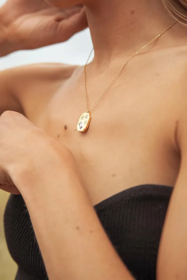 River Pendant Necklace Gold Women Bohme Jewelry