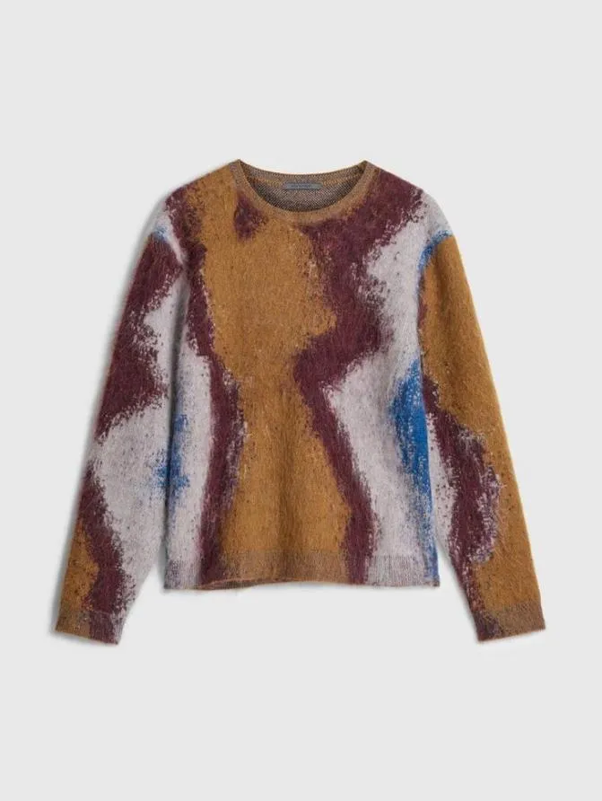 ROLANTE CREWNECK SWEATER Espresso Clothing John Varvatos Sweaters