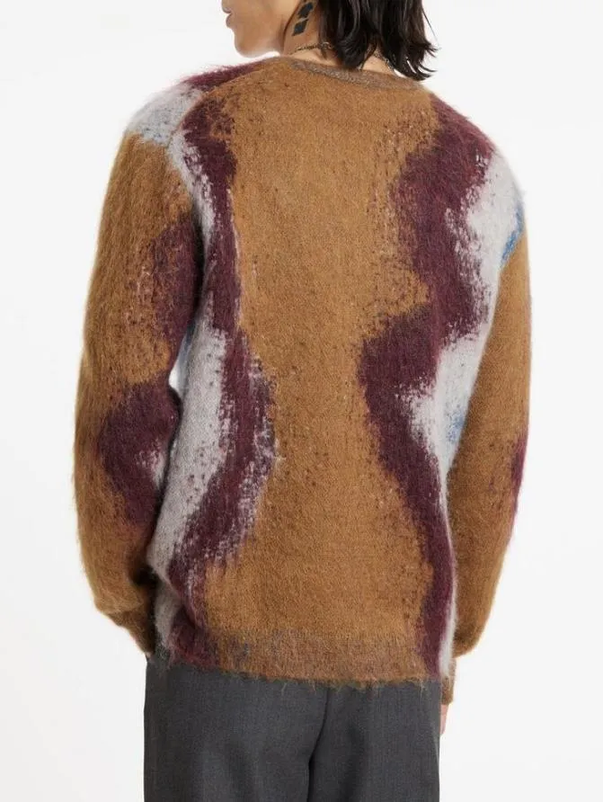 ROLANTE CREWNECK SWEATER Espresso Clothing John Varvatos Sweaters
