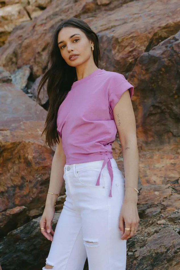 Rowen Top In Purple Purple Women Bohme Tops