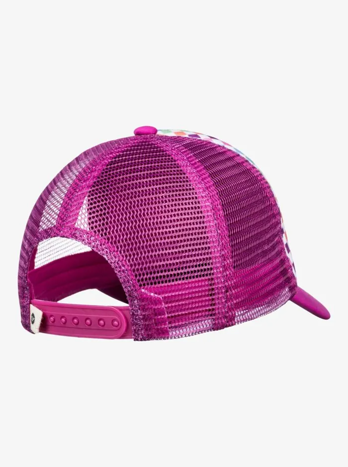 Roxy Accessories Girl039s 27 Sweet Emotions Trucker Hat Bright White Check Check 8211 Kids