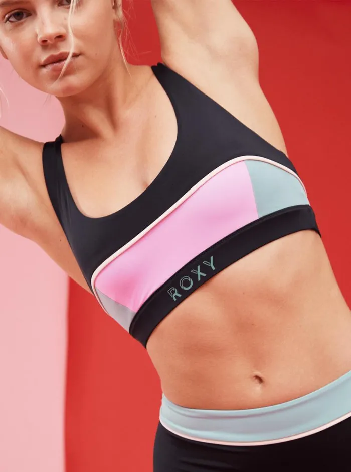 Roxy Bikinis Roxy Active Athletic Athletic Bra Bikini Top Anthracite 8211 Women Roxy Bikinis Roxy Active Athletic Athletic Bra Bikini Top Anthracite 8211 Women