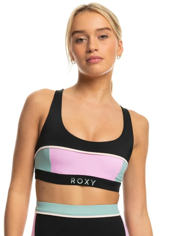 Roxy Bikinis Roxy Active Athletic Athletic Bra Bikini Top Anthracite 8211 Women Roxy Bikinis Roxy Active Athletic Athletic Bra Bikini Top Anthracite 8211 Women