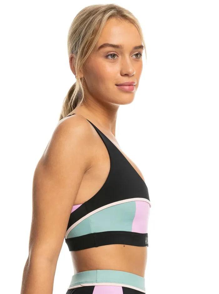 Roxy Bikinis Roxy Active Athletic Athletic Bra Bikini Top Anthracite 8211 Women Roxy Bikinis Roxy Active Athletic Athletic Bra Bikini Top Anthracite 8211 Women