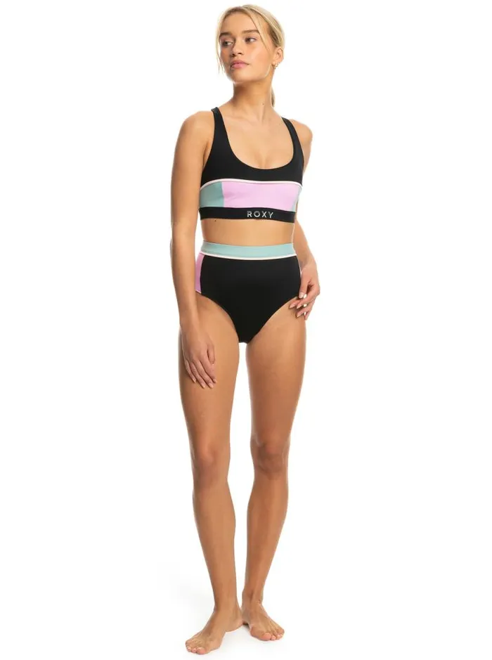 Roxy Bikinis Roxy Active Athletic Athletic Bra Bikini Top Anthracite 8211 Women Roxy Bikinis Roxy Active Athletic Athletic Bra Bikini Top Anthracite 8211 Women