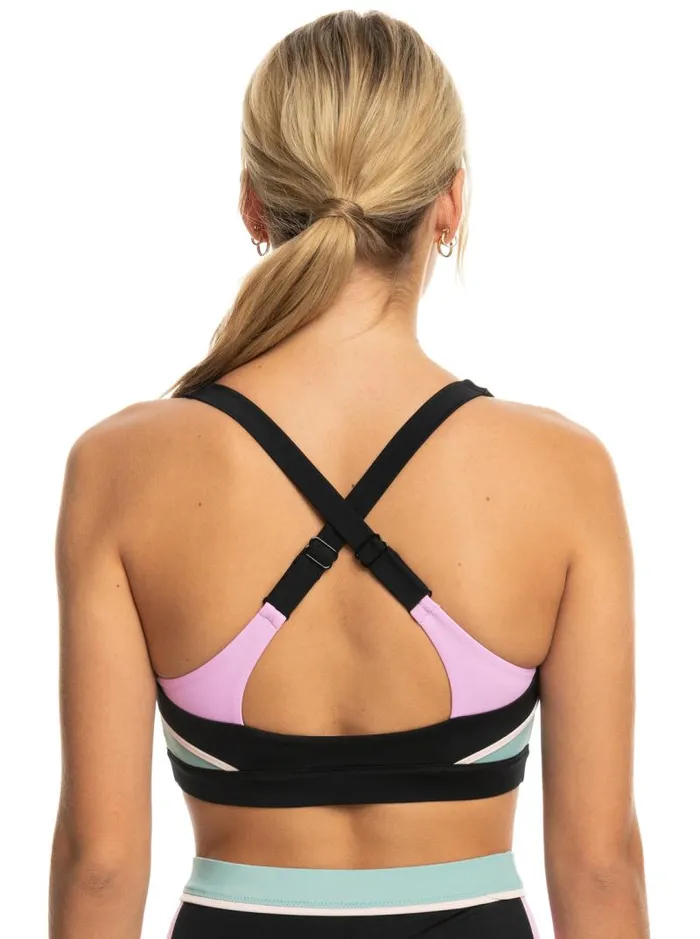 Roxy Bikinis Roxy Active Athletic Athletic Bra Bikini Top Anthracite 8211 Women Roxy Bikinis Roxy Active Athletic Athletic Bra Bikini Top Anthracite 8211 Women