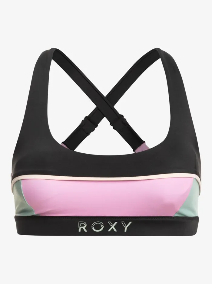 Roxy Bikinis Roxy Active Athletic Athletic Bra Bikini Top Anthracite 8211 Women Roxy Bikinis Roxy Active Athletic Athletic Bra Bikini Top Anthracite 8211 Women