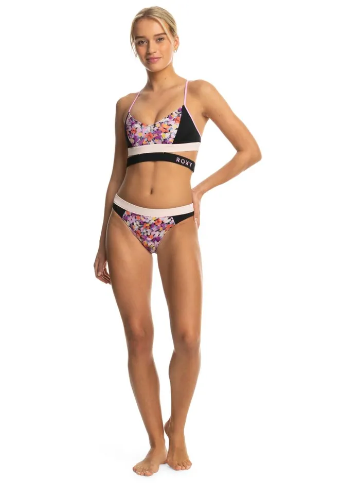 Roxy Bikinis Roxy Active Bikini Bottoms Anthracite Swim Blooms 8211 Women Roxy Bikinis Roxy Active Bikini Bottoms Anthracite Swim Blooms 8211 Women
