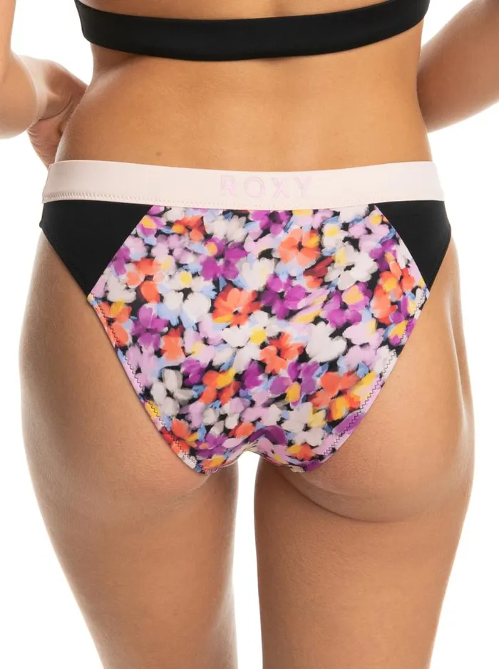 Roxy Bikinis Roxy Active Bikini Bottoms Anthracite Swim Blooms 8211 Women Roxy Bikinis Roxy Active Bikini Bottoms Anthracite Swim Blooms 8211 Women