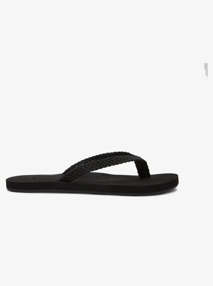 Roxy Flip Flops Malia FlipFlops Black 8211 Women Roxy Flip Flops Malia FlipFlops Black 8211 Women