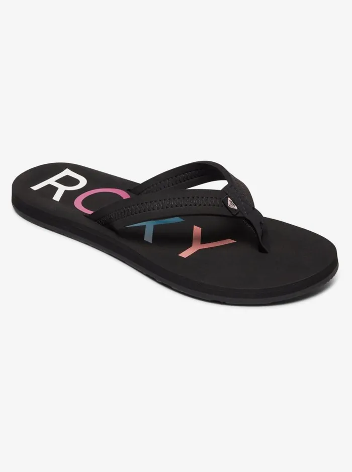 Roxy Flip Flops Vista FlipFlops Black 8211 Women Roxy Flip Flops Vista FlipFlops Black 8211 Women