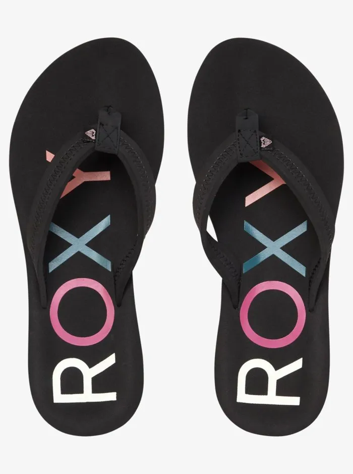 Roxy Flip Flops Vista FlipFlops Black 8211 Women Roxy Flip Flops Vista FlipFlops Black 8211 Women