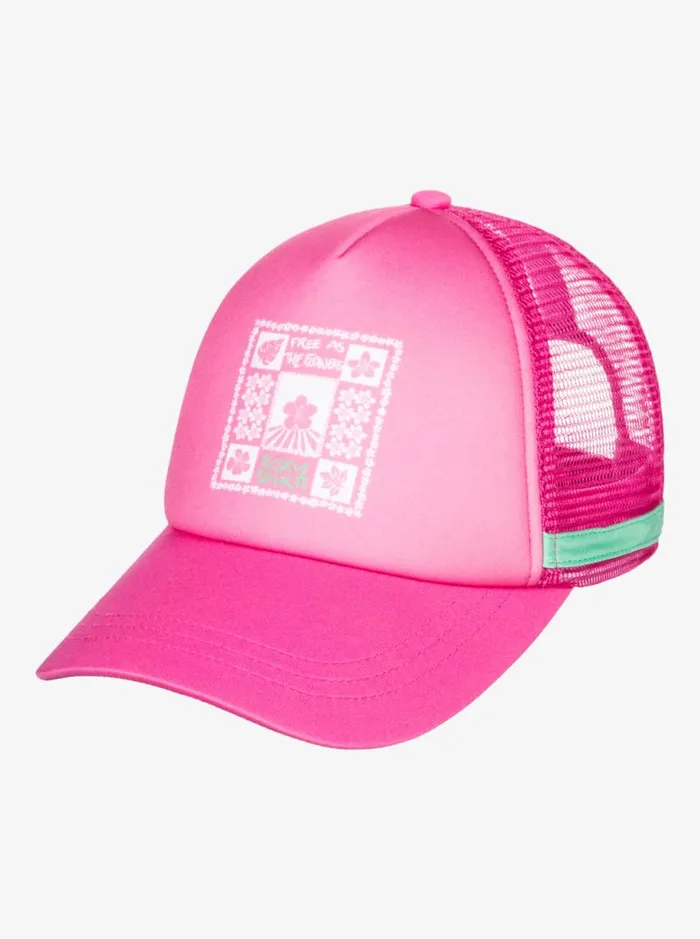 Roxy Hats Dig This Trucker Hat Shocking Pink 8211 Women Roxy Hats Dig This Trucker Hat Shocking Pink 8211 Women