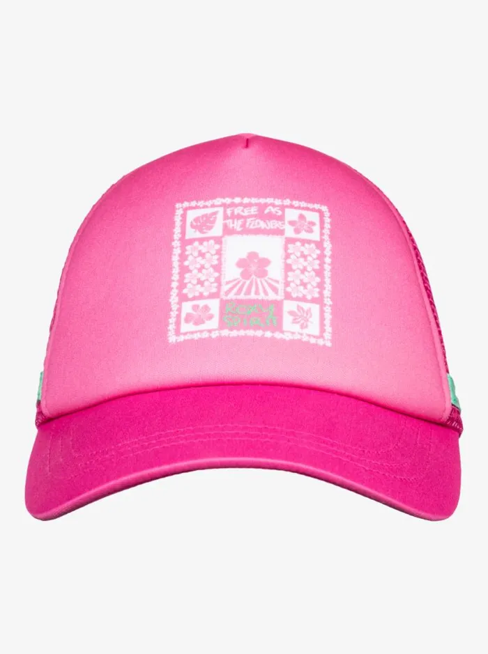Roxy Hats Dig This Trucker Hat Shocking Pink 8211 Women Roxy Hats Dig This Trucker Hat Shocking Pink 8211 Women